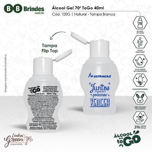 Imagem de Álcool Gel 70 ToGo 40ml