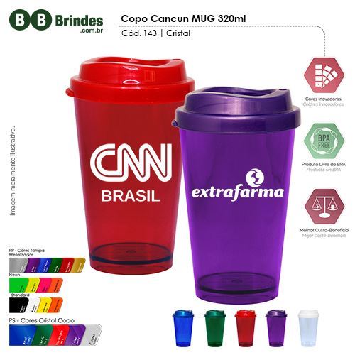 Imagem de Copo Cancun Cristal MUG 320ml