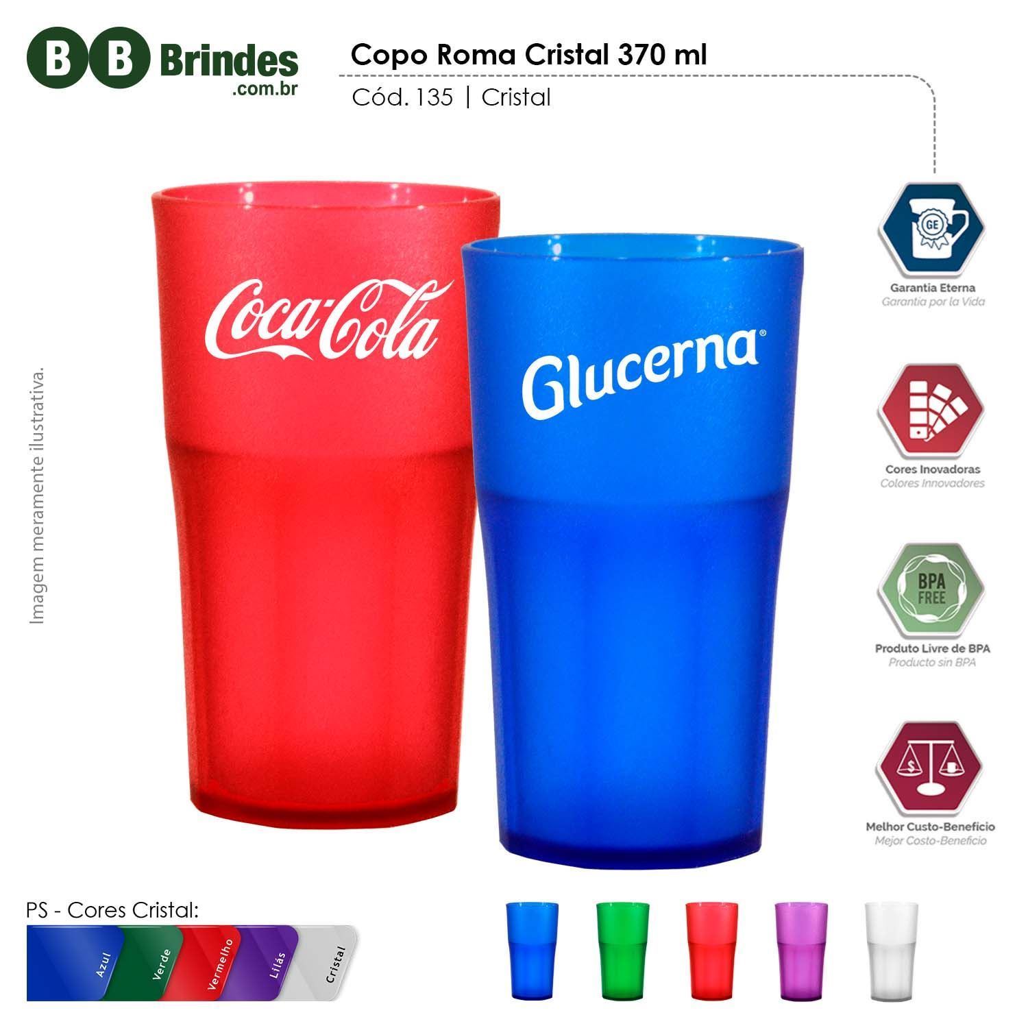 Imagem de Copo Roma 370ml PS Cristal