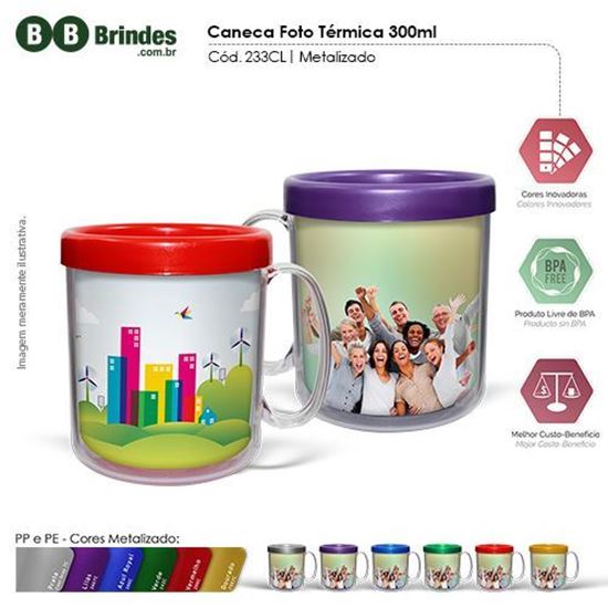 Imagem de Caneca Foto Térmica 300ml - Refil CL