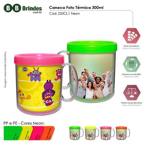 Imagem de Caneca Foto Térmica 300ml - Refil CL