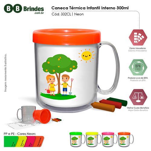 Imagem de Caneca térmica Infantil 300mL Refil CL