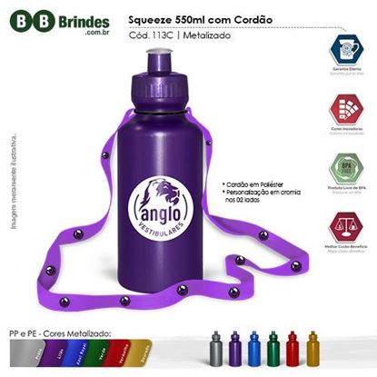 Imagem de Squeeze 550ml com Cordão